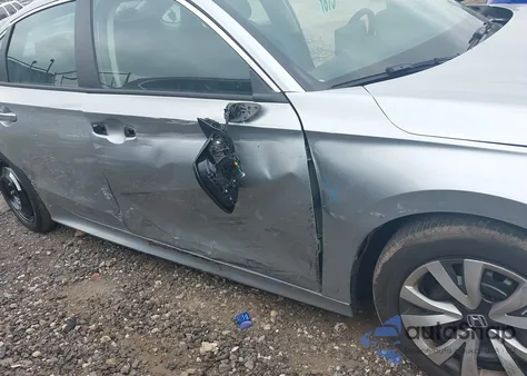 2025 Honda Civic Lx из США, поврежденный, VIN 2HGFE2F26SH547192